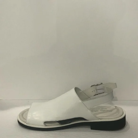 Emilio Franco sandal white leather calf open toe - Picture 3 of 5